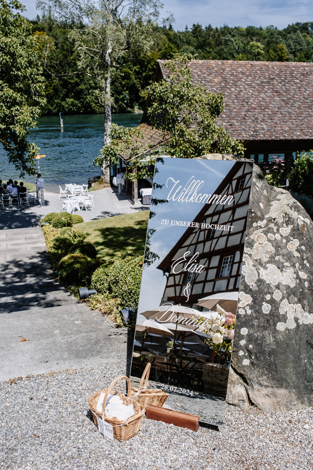 Wedding of Elisa and Dominik by the Rhine in Diessenhofen, Switzerland — photograph 14