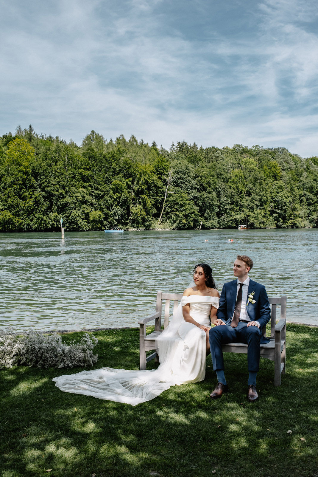 Wedding of Elisa and Dominik by the Rhine in Diessenhofen, Switzerland — photograph 29