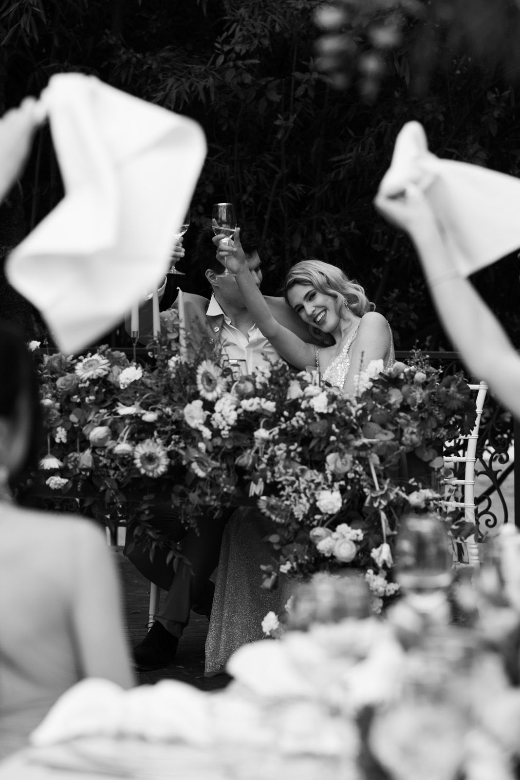 Black-and-white wedding of Nicole and Flavio at Villa Malliana near Lake Como — photograph 5