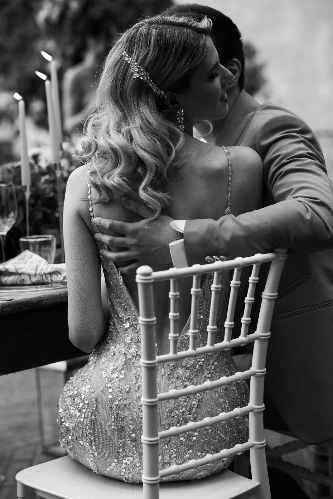 Black-and-white wedding of Nicole and Flavio at Villa Malliana near Lake Como — photograph 10