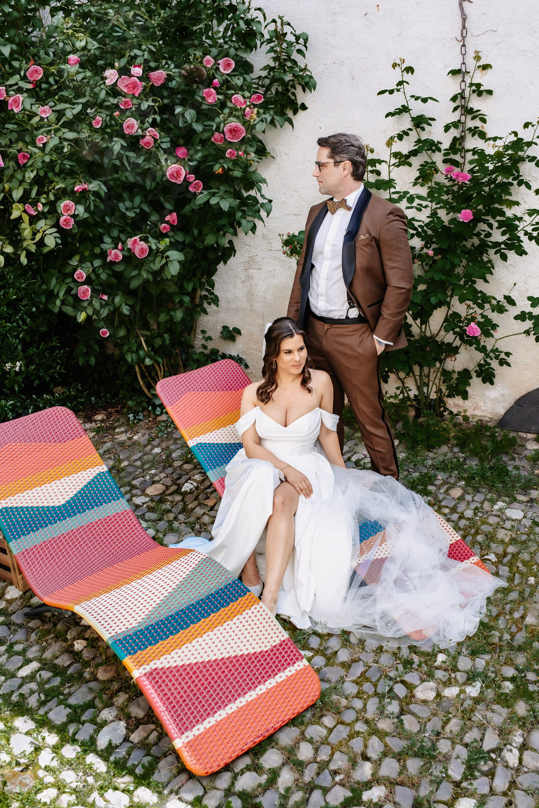 Vineyard wedding at the Mosel in warm evening light — photograph 45
